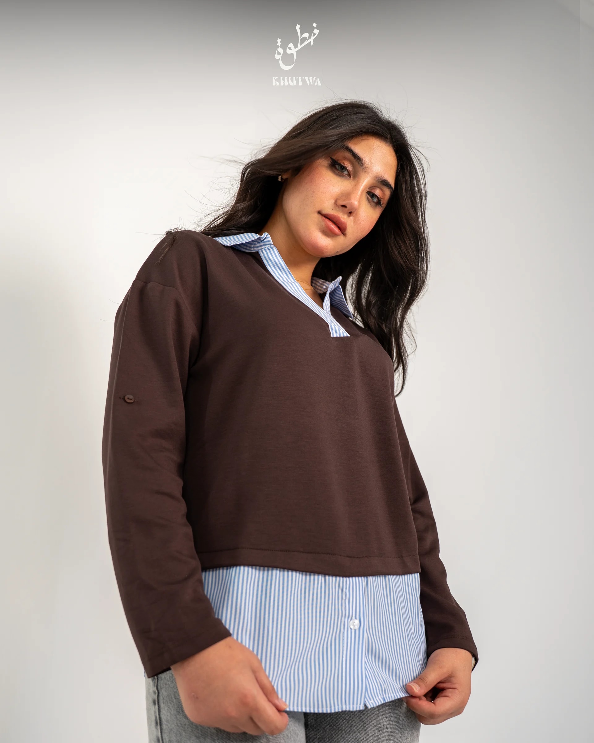 Nasma, layered in chocolate and blue